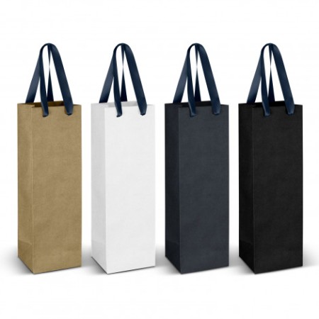 Wine Ribbon Handle Paper Bag Promotional Products